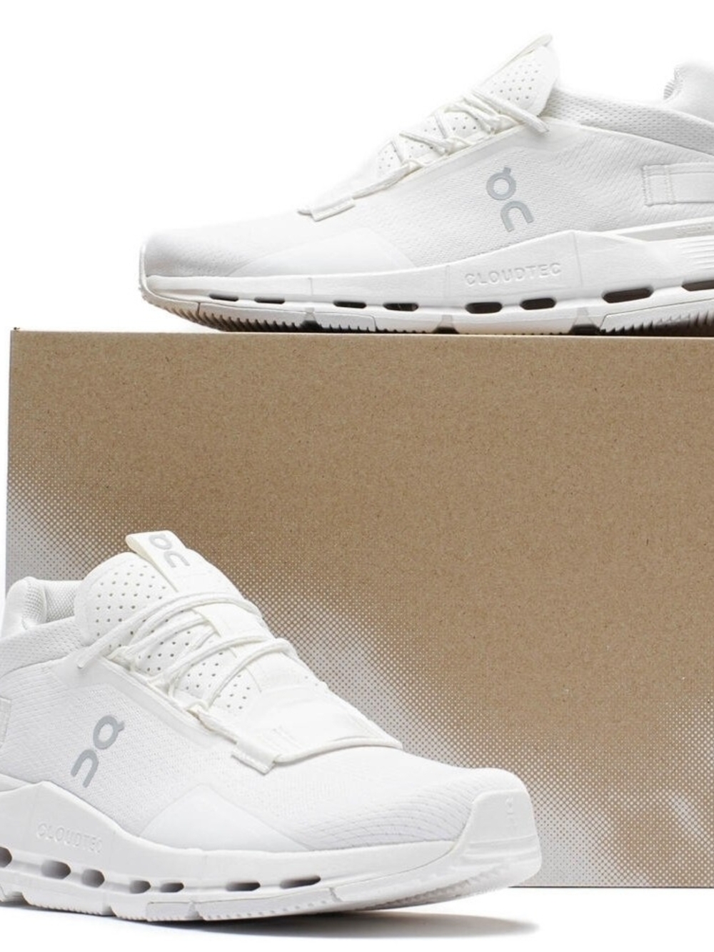 On Running CLOUDNOVA 2 WOMEN WHITE SNEAKER, Sz 8, NIB - Picture 2 of 6